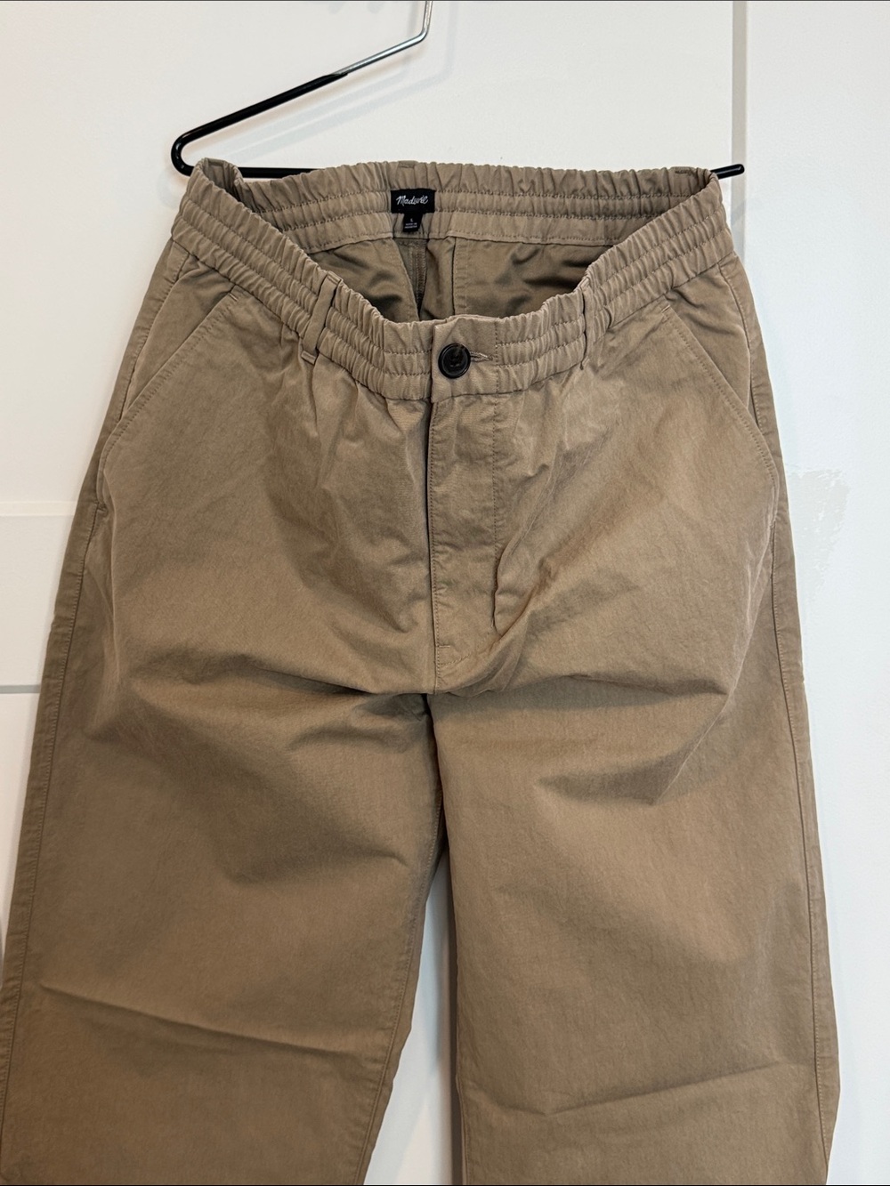 Madewell Men's Elastic-Waist Chino Pants L - Tan NWOT